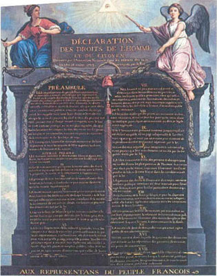 Déclaration des droits de l'homme et du citoyen, 1789